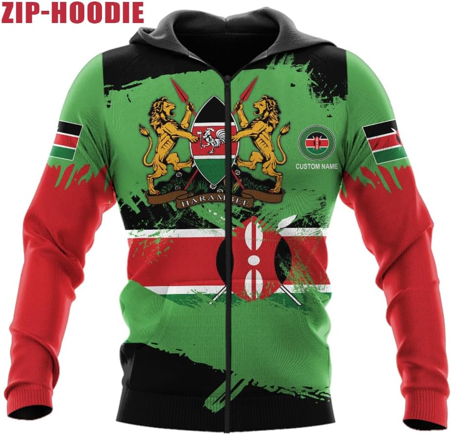 Personalized Kenya Flag 3D Shirts - Kenyan Pride Gift