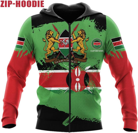 Personalized Kenya Flag 3D Shirts - Kenyan Pride Gift