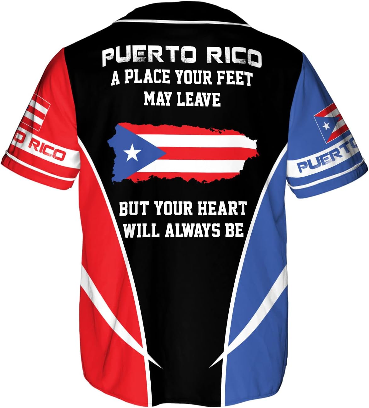 Mostprints Personalized Puerto Rico Baseball Shirt, Customized Team Name Puerto Rican Baseball Jersey for Men and Women S-5XL