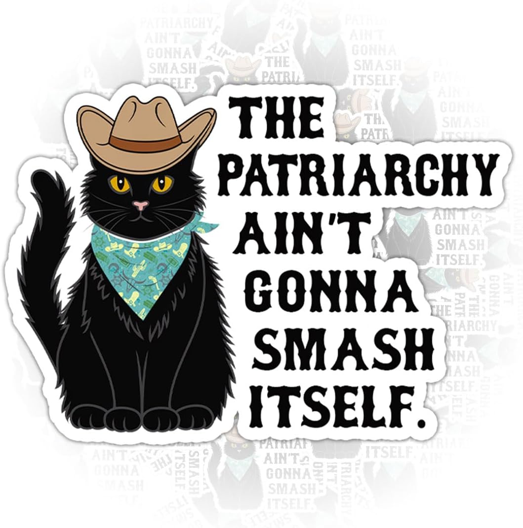 3PCS The Patriarchy Ain’t Gonna Smash Itself 3" Sticker, Funny Feminism Women Rights Stickers The Patriarchy Ain’t Gonna Smash Itself Vinyl Car Decal for Laptop Water Bottle Toolbox Phone Case