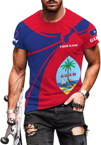 Artparel Personalized Guam Shirts Guahan Pride Shirt Guamanian T-Shirt Guahan Shirts for Men Women Guam Gifts S-5XL
