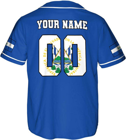 Parvii Personalized El Salvador Baseball Jersey - Proud El Salvador Shirt for Men