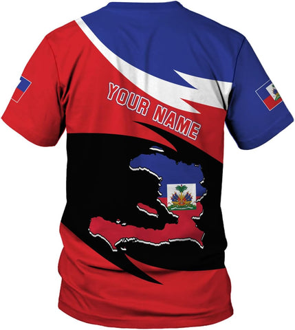 MoonArt Personalized Haiti Shirt Haiti Tshirt Haiti Shirts for Men Women Haitian Pride Tshirt Haiti T Shirt Haiti Gifts Tee