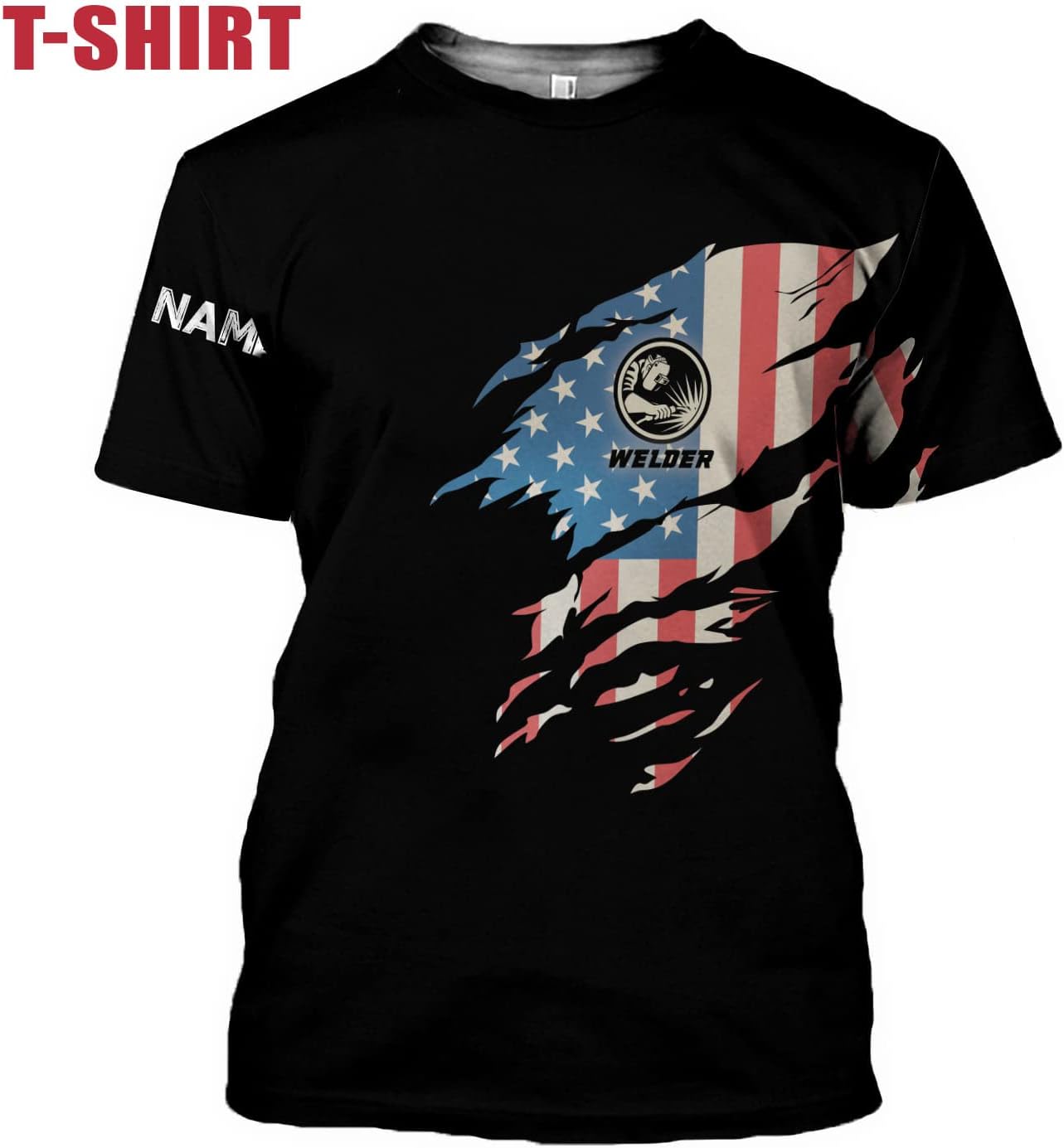 Personalized Welder Shirt Custom Welder Shirts Welding 3D T Shirts Welder Tshirt for Men and Women