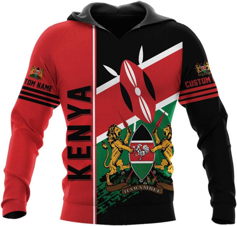 Personalized Kenya Flag 3D Shirts - Kenyan Pride Gift