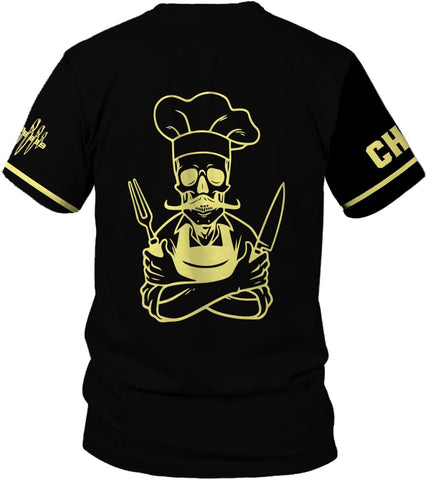 Personalized Chef Shirt Master Chef 3D Shirts Chef Gifts Custom Name Chefs Shirt for Men and Women, Tshirt Chef Utility Shirt