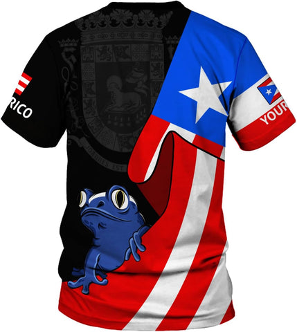 Mostefy Personalized Name Puerto Rico Shirt, Customized Puerto Rico Shirts for Men and Women, Puerto Rico Flag T-Shirt3
