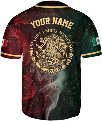 RoyalBro Personalized Mexico Baseball Jersey, Mexican Jersey for Men & Women, Mexican Flag Jersey, Mexico Shirt Camisas
