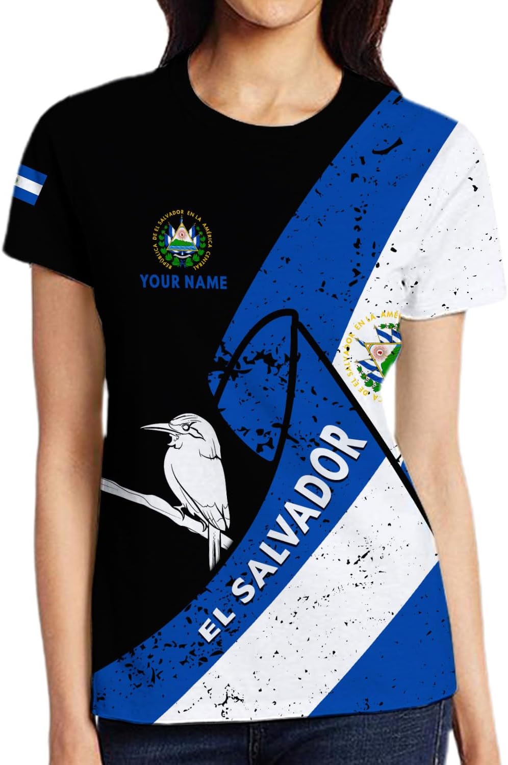 Personalized El Salvador Shirt Custom Camiseta de El Salvador Flag Shirt Men, Women Salvadorans Pride El Salvadoreña Gift