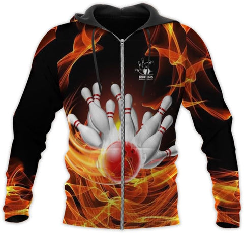 Pretyprints Personalized Bowling Shirt - Custom Bowling Gift for Women & Men