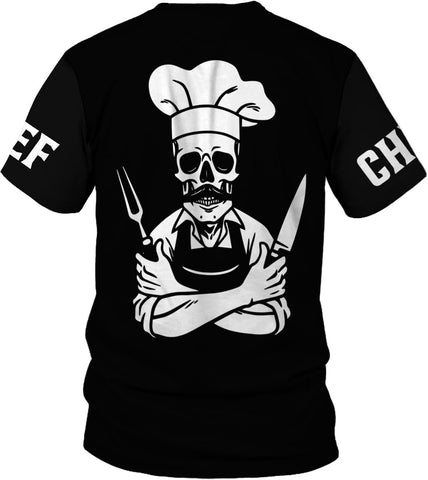 MoonArt Personalized Chef Shirt, 3D Chef Shirt Gifts Lover Men Women, Tshirt Chef Cook Knife, Master Chef Gifts