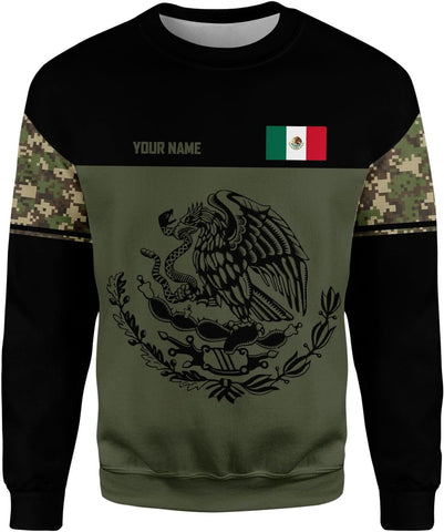 Mostprints Personalized Name Mexican Hoodie 3D, Customized Mexican Hoodies for Men, Unisex Mexico Hoodie,Mexico Hoodies for Men