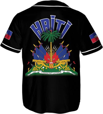 Personalized Name Haiti Baseball Jersey, Haitian Baseball Jersey for Men Women, Haitian Pride Jersey Shirt