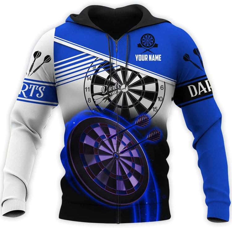 Personalized 3D Dart Shirts for Men, Dart Tshirts for Team, Dart League T-Shirt, Dart Gift, Graphic Darts Print Short Sleeve
