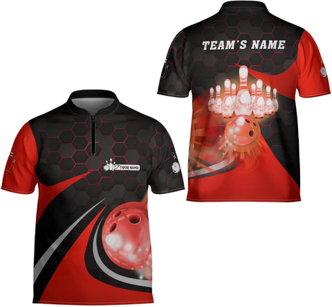 Ligthuy Personalized Name Bowling Jersey 3D, Custom Bowling Shirts for Team, Bowling Shirt Unisex for Men & Women4