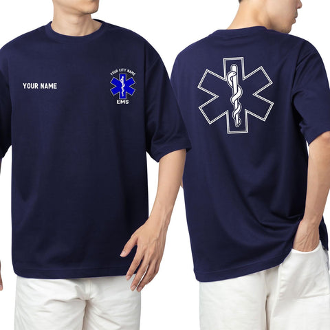Custom EMT EMS Embroidered Sweatshirt Hoodie Personalized Paramedic Uniform Emergency Medical Technician Shirts Men Women
