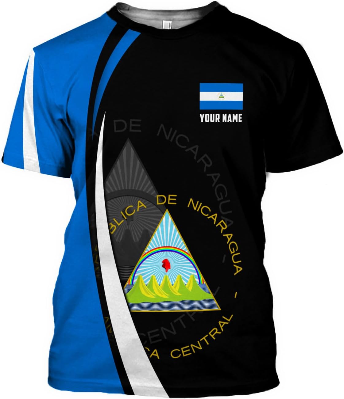 Personalized Nicaragua Shirt Custom Nicaragua Flag Lion Shirt for Men & Women Nicaraguan Camisas T-Shirt, Nicaragua tshirt