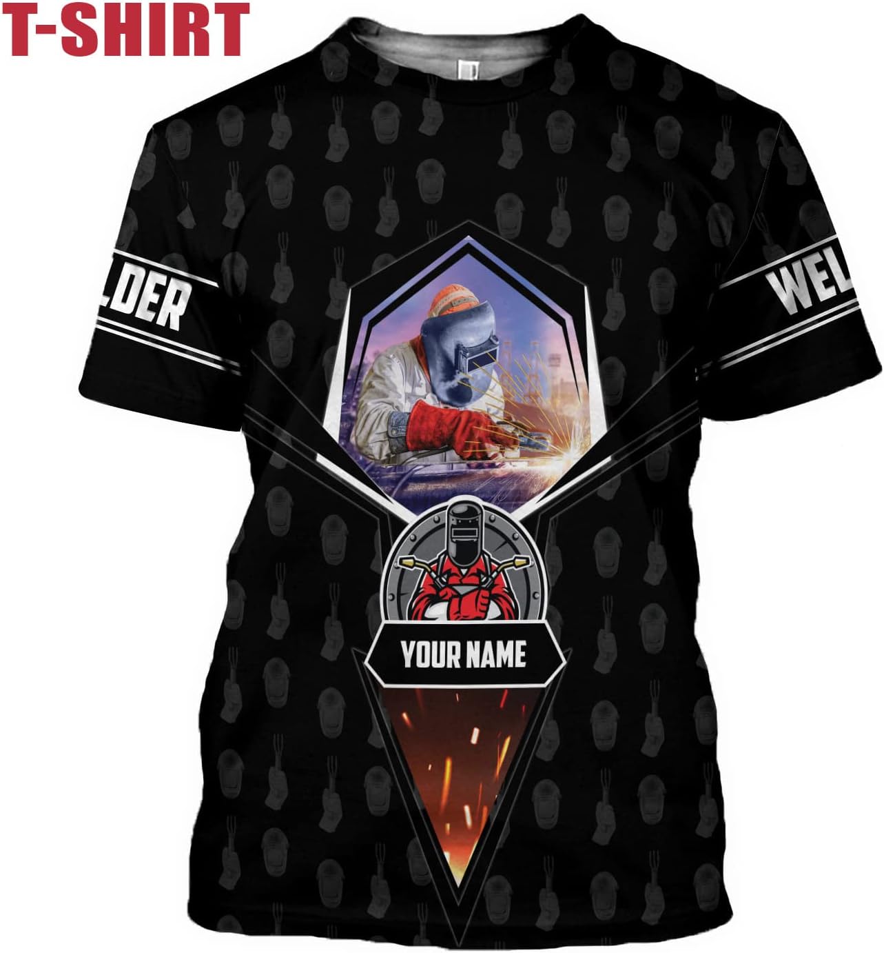 Personalized Welder Shirt Custom Welder Shirts Welding 3D T Shirts Welder Tshirt for Men and Women