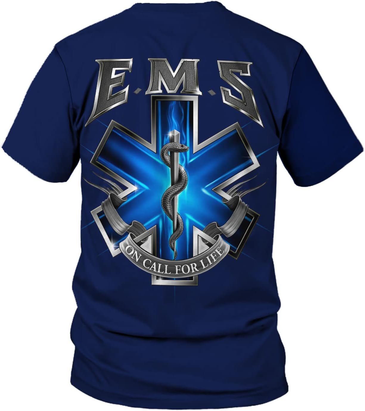 Mostprints Personalized EMT Shirt, EMS Shirt, Customized EMS Shirts,EMT Paramedic Uniform Emergency Medical Technician Shirts