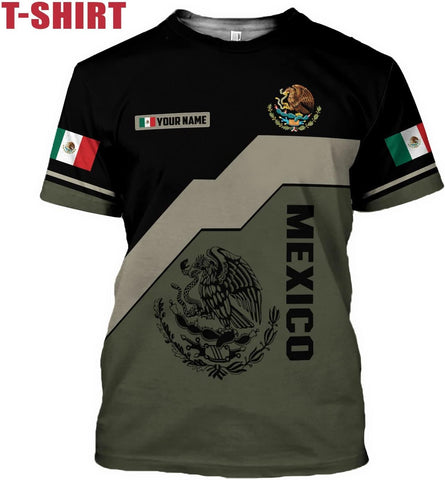 Mostprints Personalized Name Mexican Hoodie 3D, Mexican Hoodies for Men, Unisex Mexico Hoodie, Mexico Hoodies for Men