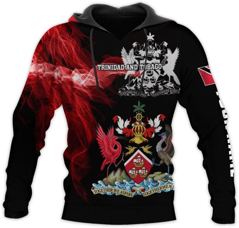 Personalized Trinidad & Tobago Shirts Trinidad and Tobago Coat of Arms Flag 3D Shirts Trinidad Pride Independence