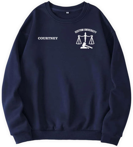 Suseaz Embroidered Lawyer Sweatshirt, Lawyers Tshirt, Law Student Shirt, Law School Graduate Gift For Attorney Sweatshirt Tee