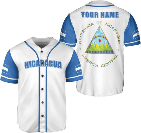 Podagree Personalized Nicaragua Baseball Jersey Shirt Name Nicaraguan Baseball Jersey for Men & Women Nicaraguan Camisas
