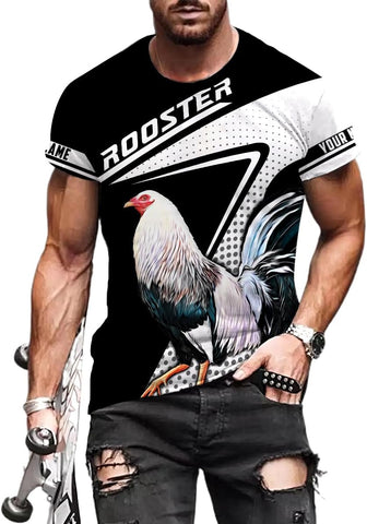 Mostefy Personalized Name Rooster Hoodie 3D, Gallos De Pelea, Chicken Sweatshirt, Chicken Hoodie for Men and Women S-5XL