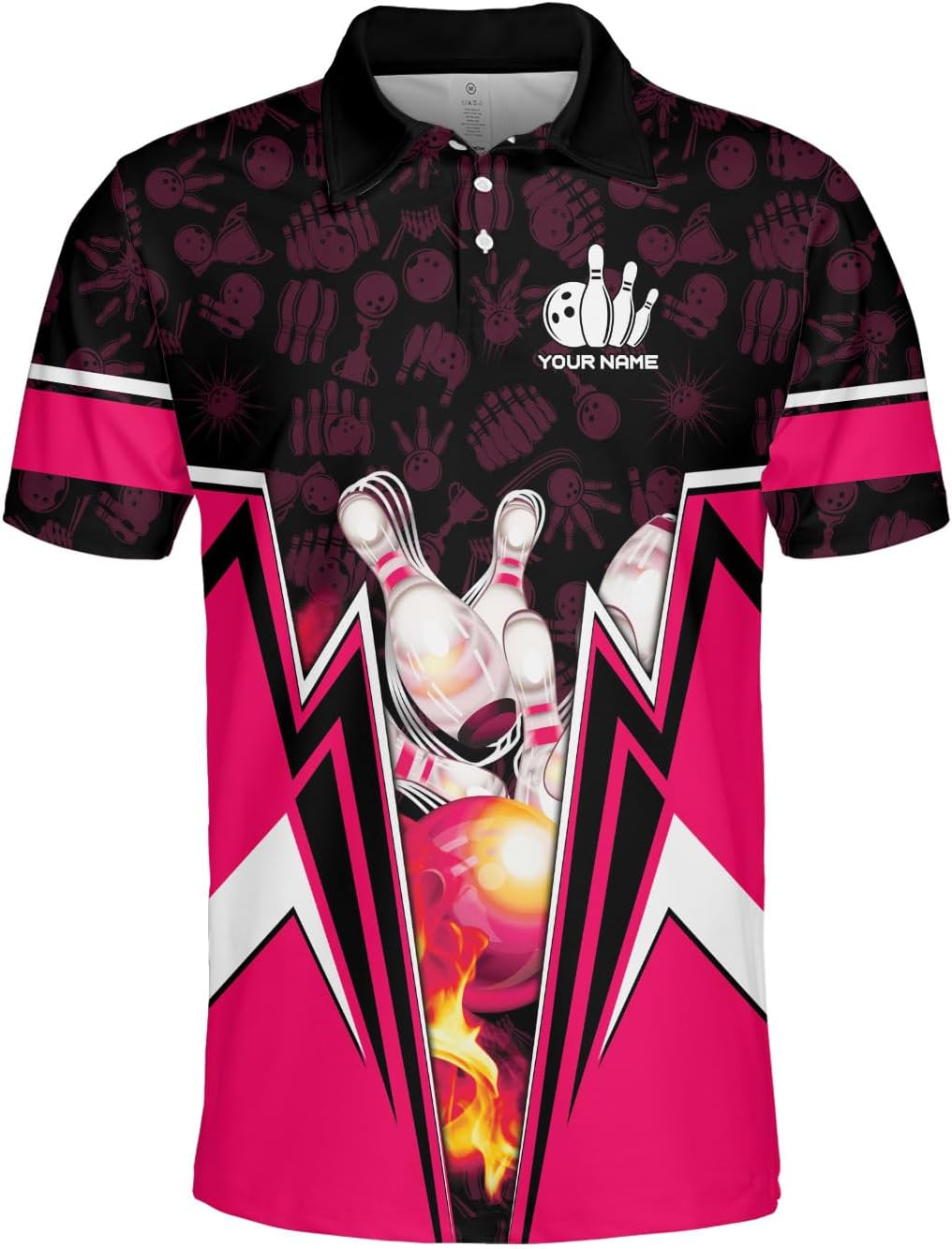 Custom Bowling Polo Shirt Personalized 3D Team Name Bowling Shirts for Men Women Jersey Unisex Bowler Short Sleeve Gift Tee