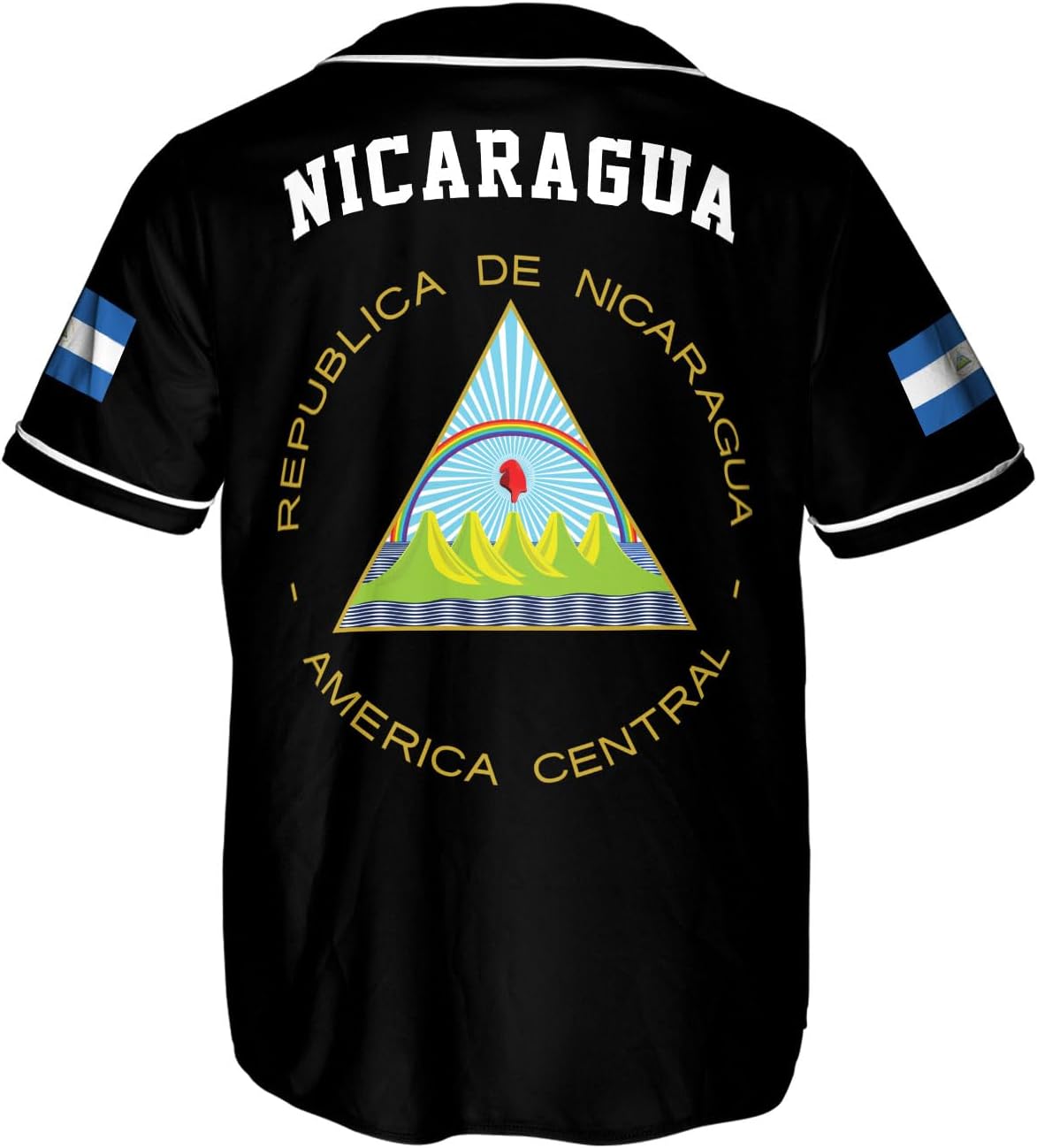 Podagree Personalized Nicaragua Baseball Jersey Shirt Name Nicaraguan Baseball Jersey for Men & Women Nicaraguan Camisas