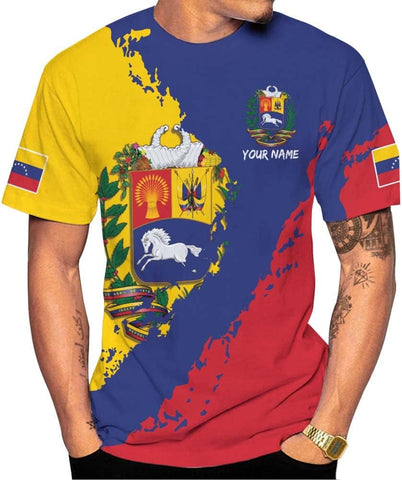 Personalized Name Venezuela Shirt, Flag Venezuelan Pride Roots T-Shirt, Sweatshirt, Zip Hoodies Gift for Men and Women
