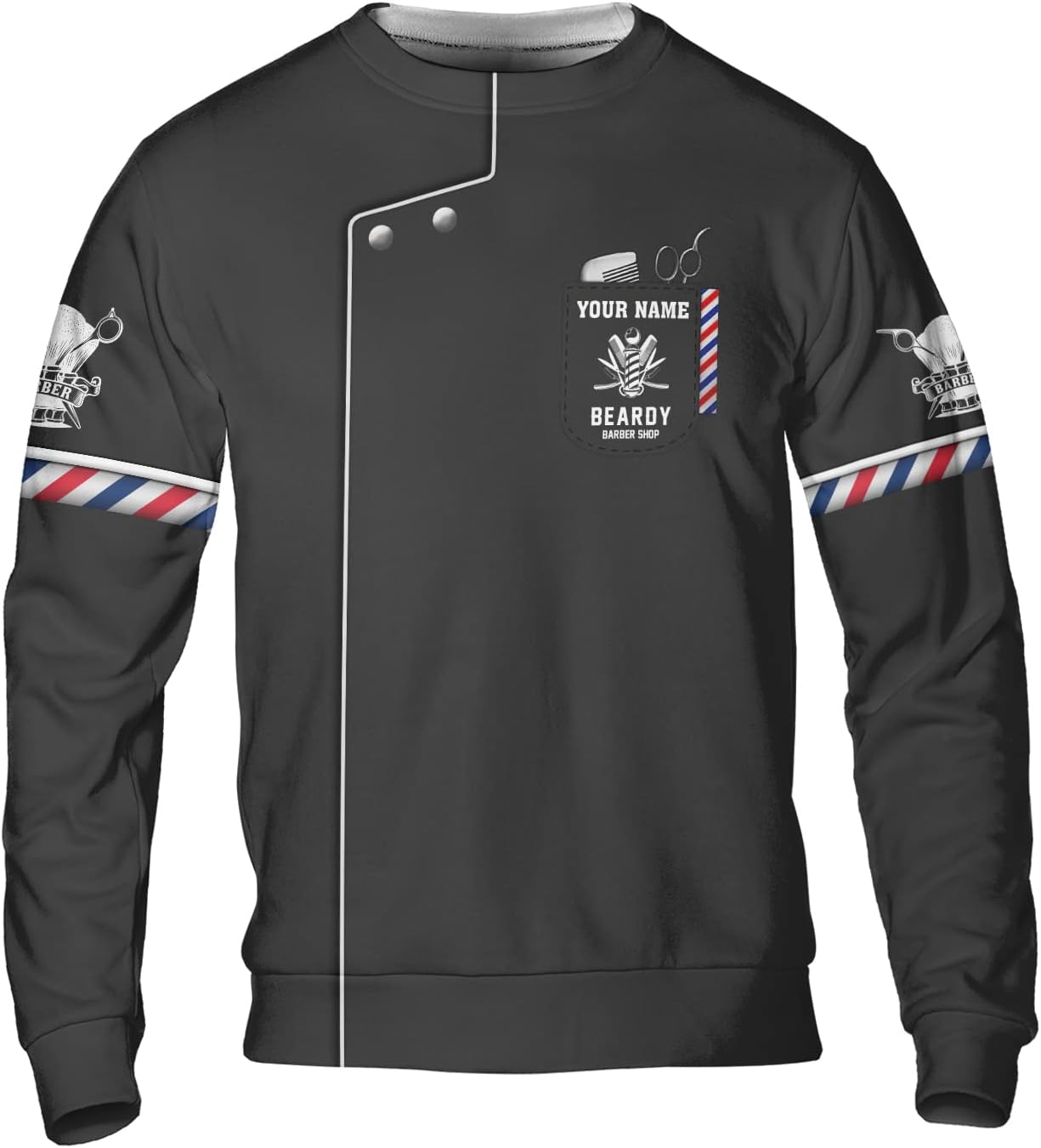 Personalized Barber Shirts Unisex All Over Printed Sportwear Hoodie, T Shirt, Zip Hoodie, Sweatshirt for Men Women
