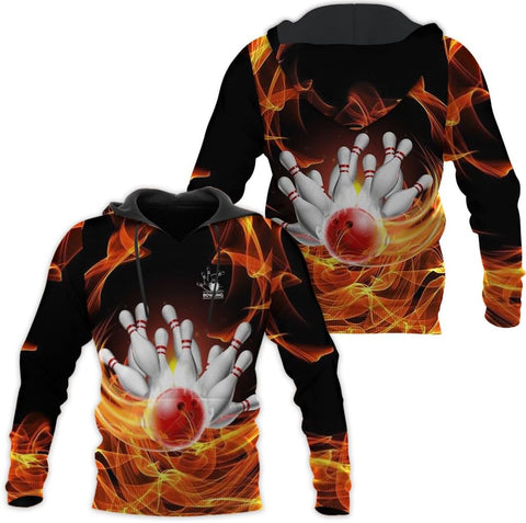 Pretyprints Personalized Bowling Shirt - Custom Bowling Gift for Women & Men