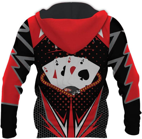 Personalized Poker Shirt, Poker Player Shirt, Funny Casino Poker Pattern 3D Over Print, Unisex Poker Tshirt Men Women