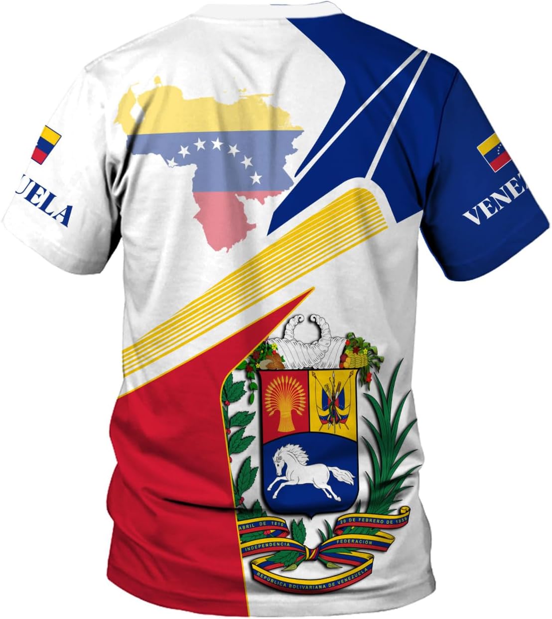 Royal Fight Personalized Coat of Arms Shirt with Venezuela Flag - Pride Shirts for Men & Women