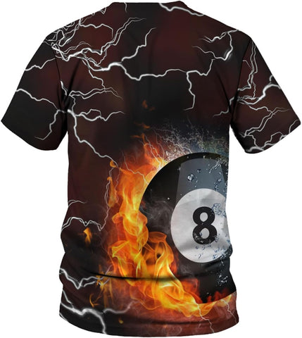 Mostprints Personalized Name Billiard Shirts 3D, Billiards Shirt 8 Ball Billiard Shirt Custom Men's Pool Men Women\u2026