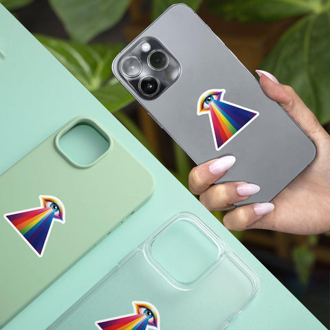3PCS Eyes Rainbow LGBT 3" Sticker, Rainbow Gay Pride Sticker, Gay Stickers, LGBT, LGBTQ Pride Stickers for Laptop Water Bottle Car Phone Helmet Window Kindle Notebook
