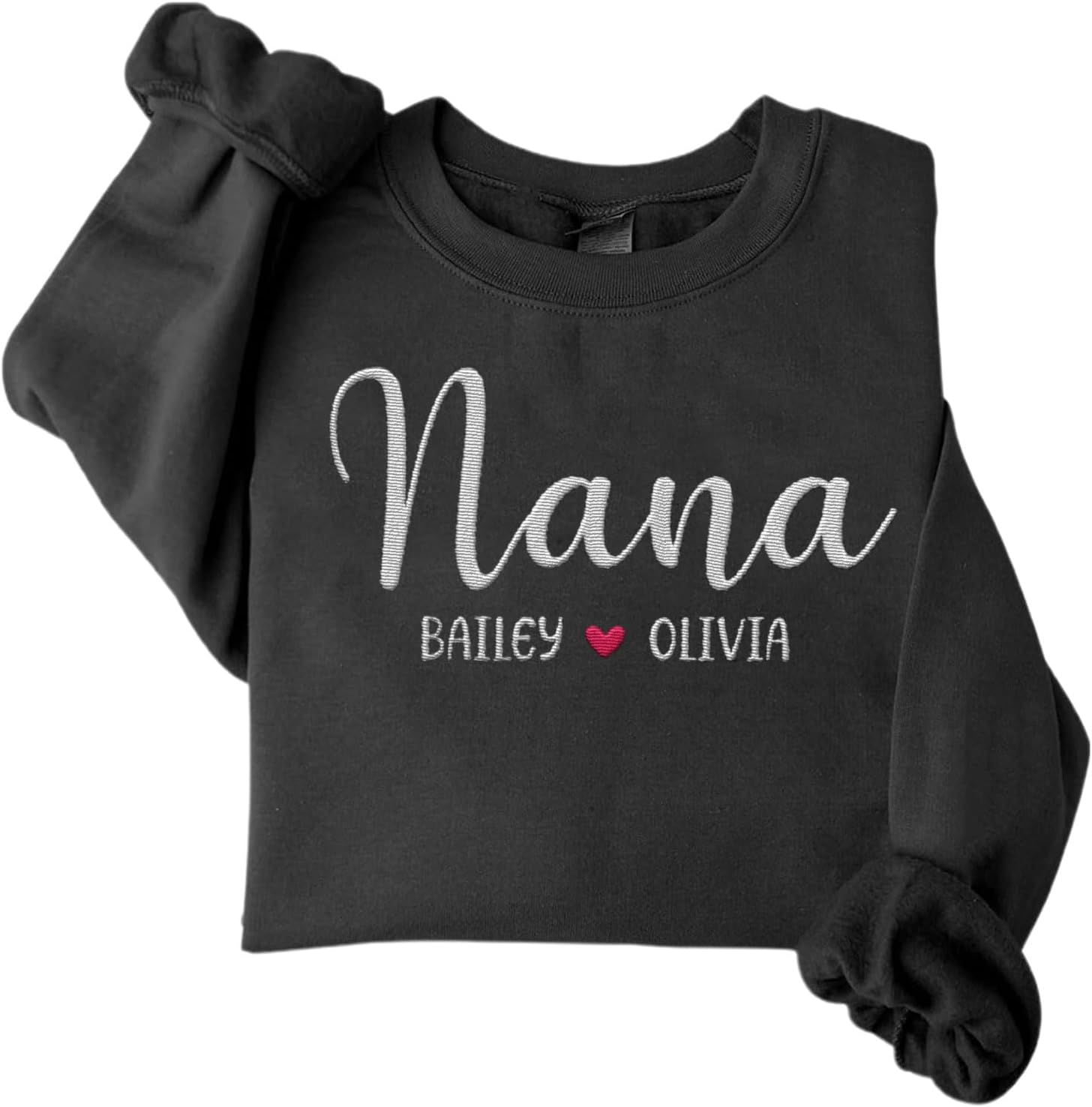 Riveprints Personalized Nana Sweatshirt for Women, Custom Nana with Grandkids Names Gifts Christmas, Valentine, Mothers Day