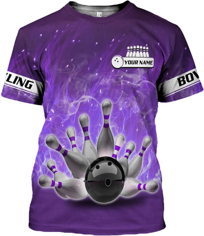 Podagree Personalized Name Bowling Shirts for Men and Women 3D, Bowling Shirts for Team Bowling, Bowling Shirts Gift