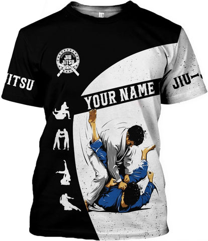 Personalized Jiu Jitsu 3D Shirts for Men, Women Jiu Jitsu Shirt, Jiu Jitsu Gifts, Jiu Jitsu T Shirt, Jujitsu Gifts (HD295)