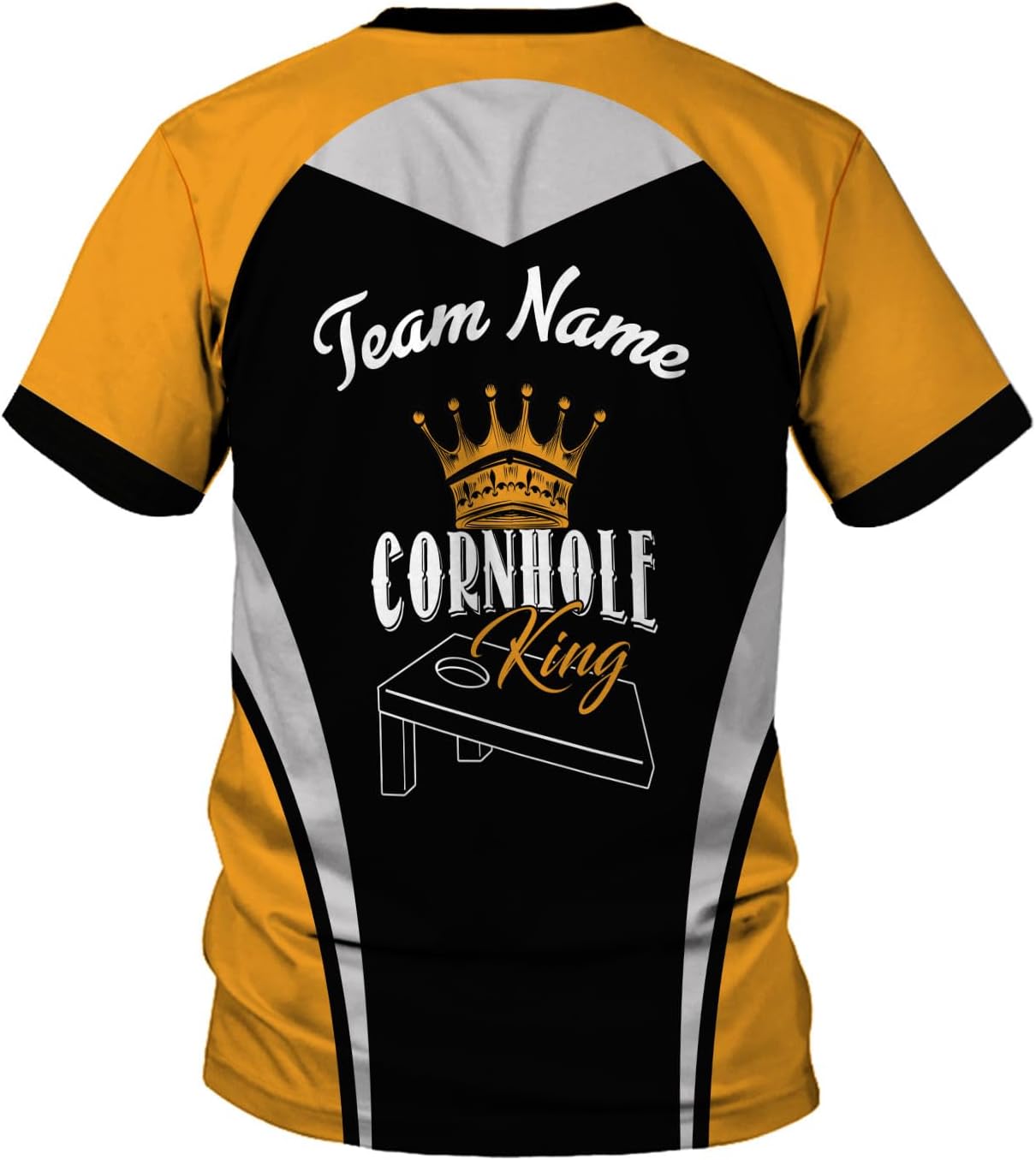 Personalized Cornhole Shirts 3D Over Print for Men & Women, Funny Cornhole Player Toss Sports T-Shirt for Team (CH 3)