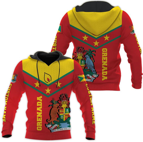 Personalized Name Grenada Shirts for Men, Grenada Shirts for Women, Proud Grenadan Shirts, Grenadian Flag Pride Shirt
