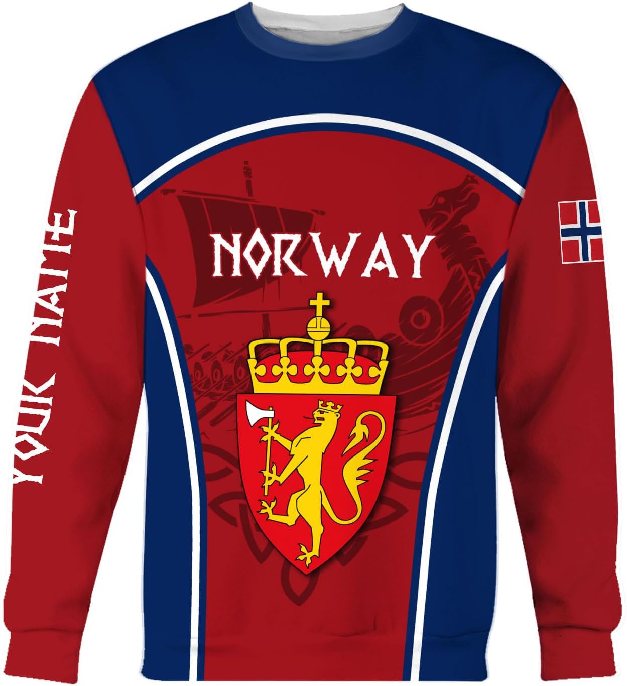 Riveprints Personalized Norway Shirts, Norway Flag Pride T-Shirt, Norwegian Shirt for Men, Norway Short Sleeves T-Shirt S-5XL