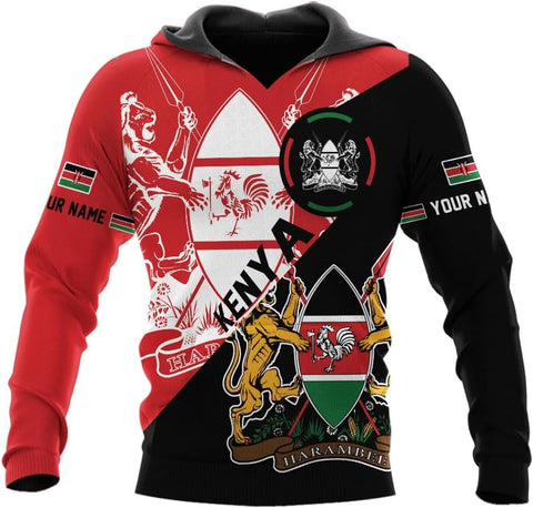 Personalized Kenya Flag 3D Shirts - Kenyan Pride Gift