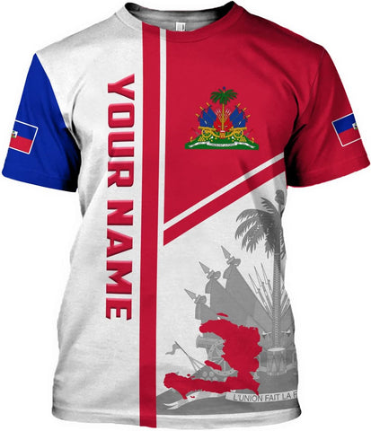 Personalized Haiti Shirt, Haitians Flag Pride Shirt, Haiti Shirts for Men & Women, Haitian Pride Tshirt, Haitian Flag Shirt