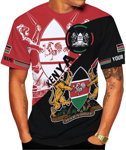 Personalized Kenya Flag 3D Shirts - Kenyan Pride Gift