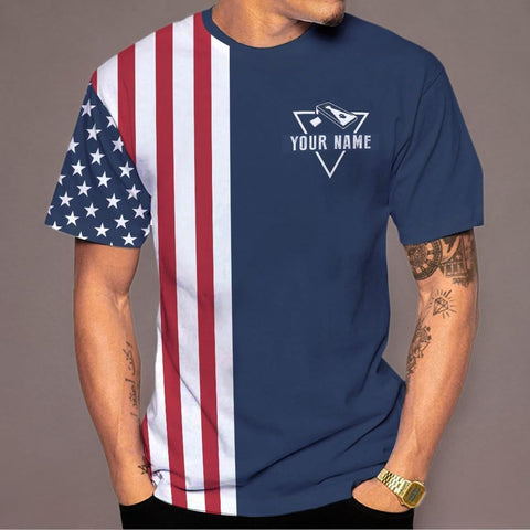Personalized Cornhole Shirts 3D Over Print for Men & Women, Funny Cornhole Player Toss Sports T-Shirt for Team (CH 1)