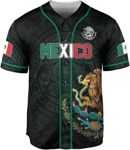 RoyalBro Personalized Mexico Baseball Jersey, Mexican Jersey for Men & Women, Mexican Flag Jersey, Mexico Shirt Camisa