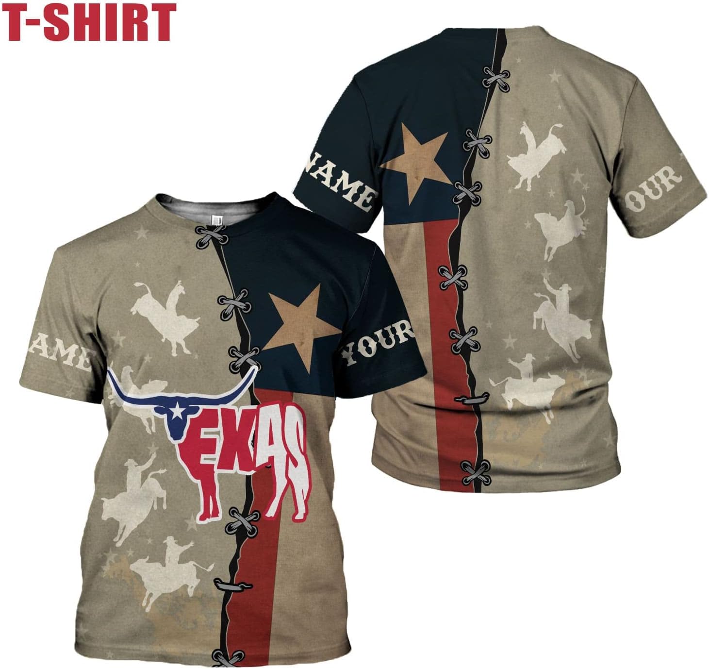 HomeDesign Personalized Name Texas Flag and Map Dont Mess with Texas Shirts 3D Unisex Shirt for Men Women Adult Size S-5XL