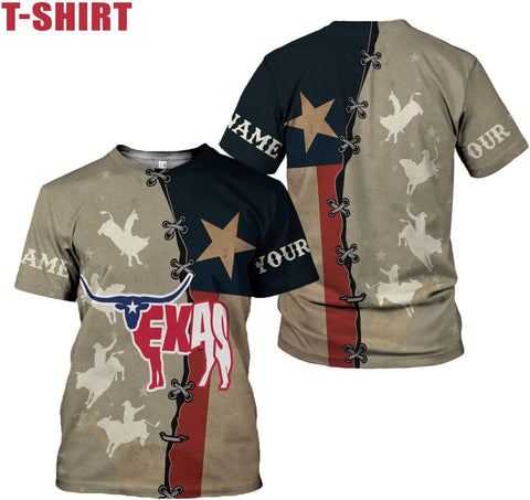 HomeDesign Personalized Name Texas Flag and Map Dont Mess with Texas Shirts 3D Unisex Shirt for Men Women Adult Size S-5XL